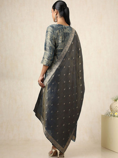 Dhiyona SO Women's Women Regular Kurta with Trousers & With Dupatta
