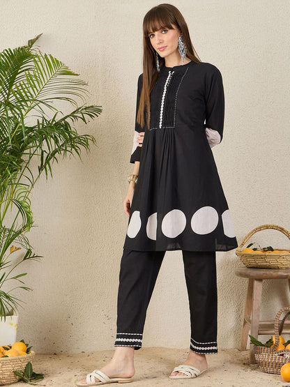 Dhiyona IE Printed Tunic With Trousers Co-Ords