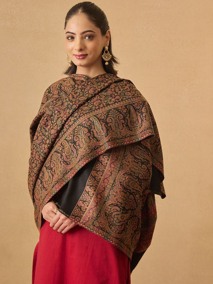 Dhiyona PA Paisley Woven Design Jamawar Shawl
