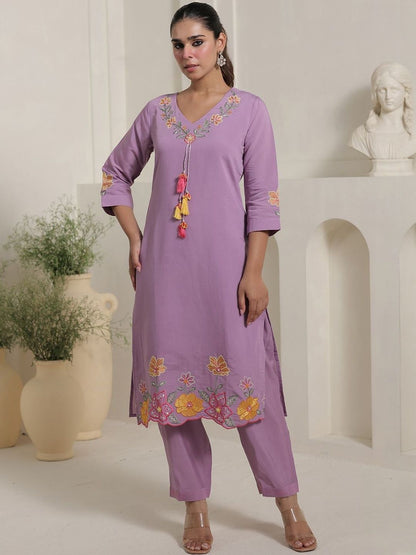 Women Floral Embroidered Kurta with Trousers & Dupatta