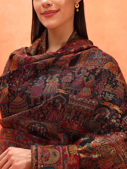 Dhiyona PA Floral Woven Design Shawl