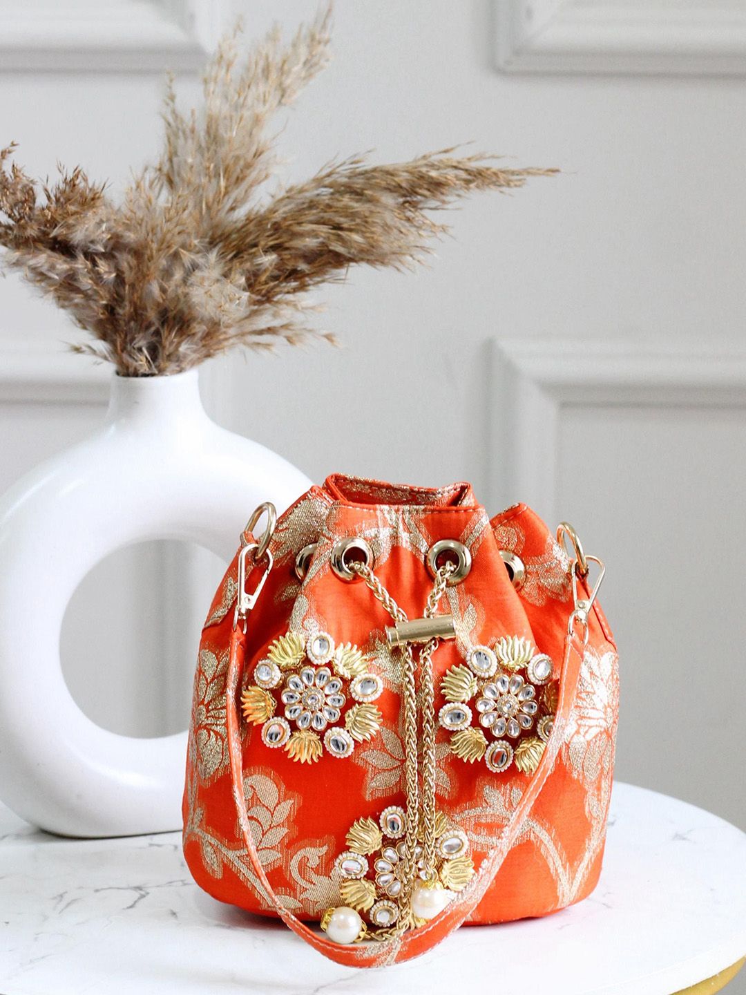 Dhiyona NR Embroidered Potli Clutch