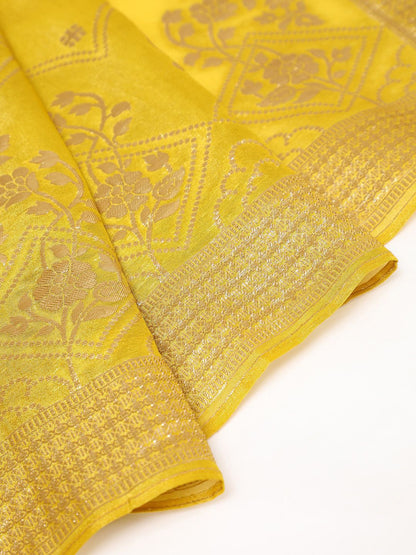 Dhiyona SO Women's Women Ethnic Motifs Regular Beads and Stones Kurta with Skirt & With Dupatta