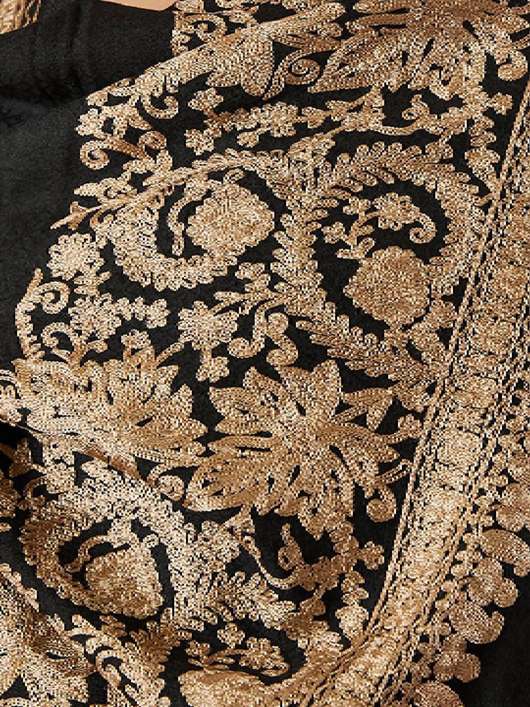 Dhiyona PA Vasant Aari Ethnic Motifs Embroidered Shawl