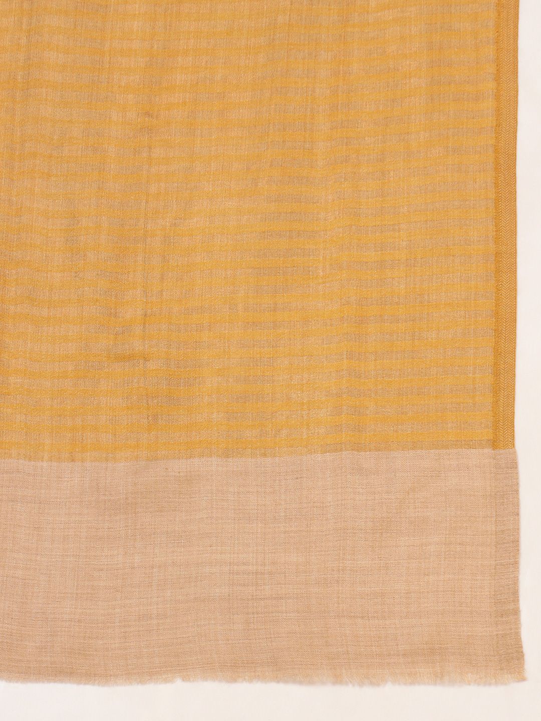 Dhiyona PA Striped Woven Design Woollen Reversible Shawl