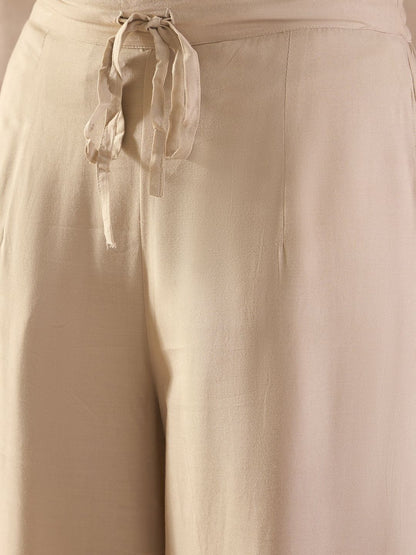 Women Ethnic Motifs Printed Regular Sequinned Kurta with Trousers