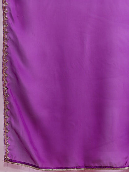 Women Ethnic Motifs Embroidered Regular Thread Work Liva Kurta with Trousers & With Dupatta