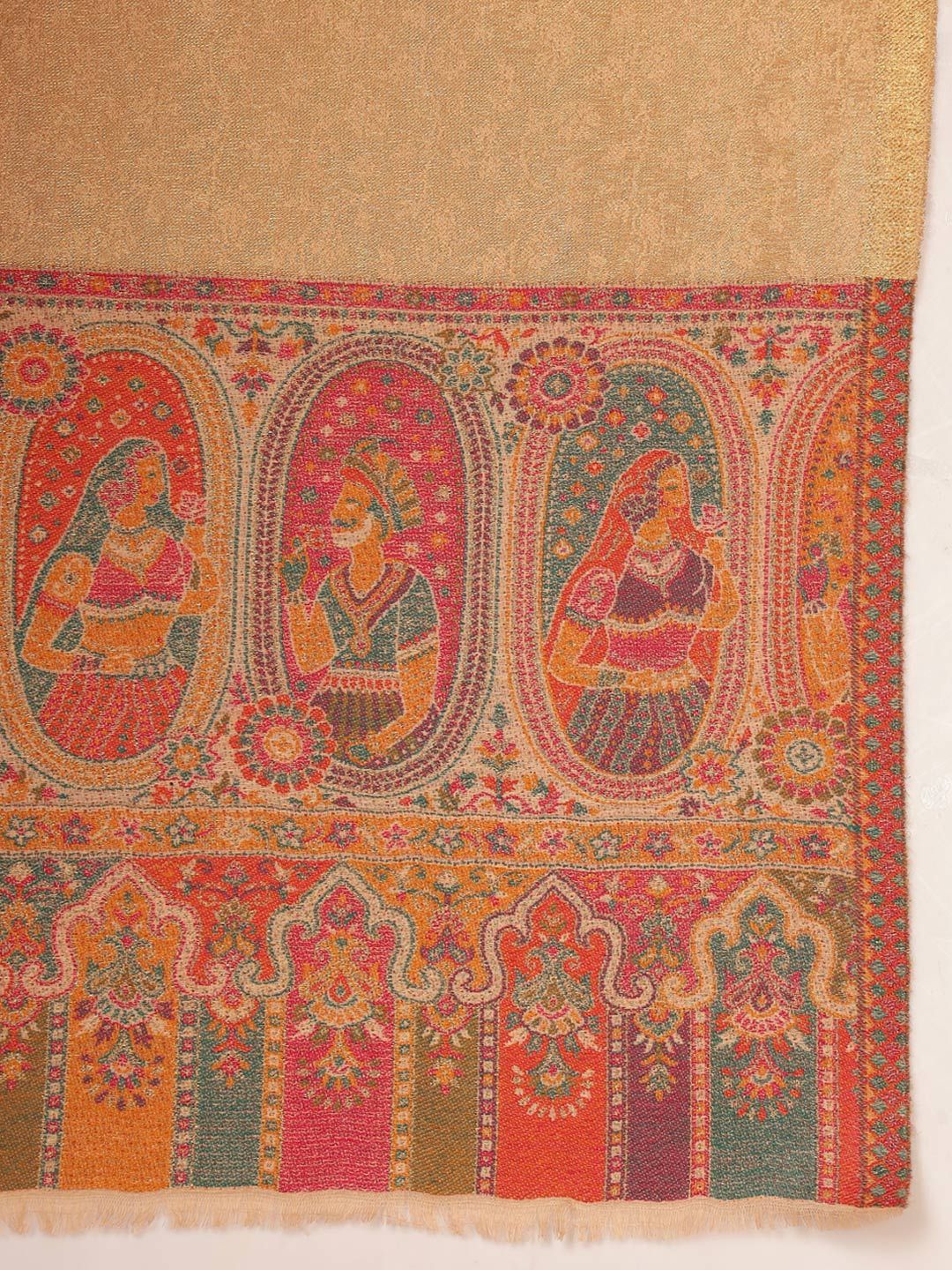 Dhiyona PA Ethnic Motifs Woven Design Shawl