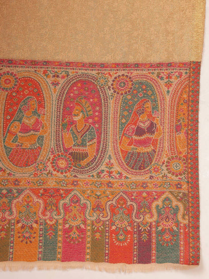 Dhiyona PA Ethnic Motifs Woven Design Shawl