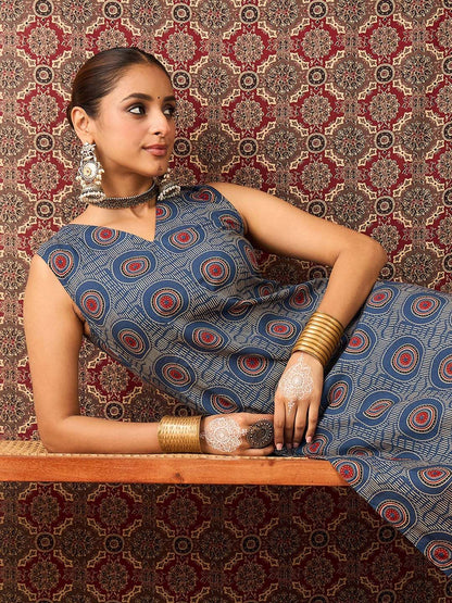 Women Printed Regular Pure Cotton Kurta with Trousers