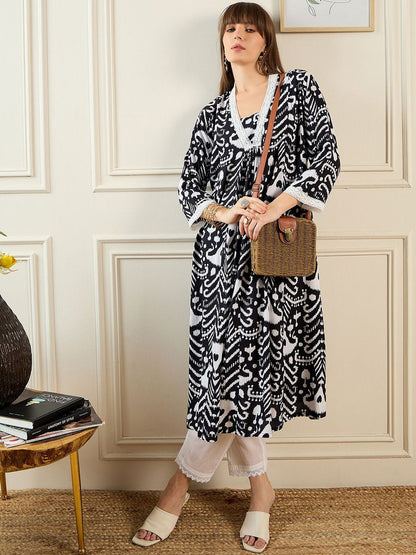 Dhiyona IE Printed Anarkali Kurta