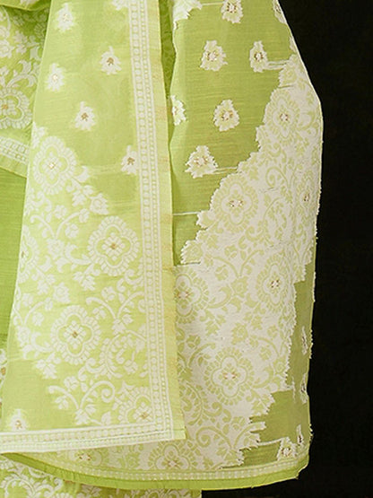 Women Ethnic Motifs Regular Kurta with Trousers & With Dupatta