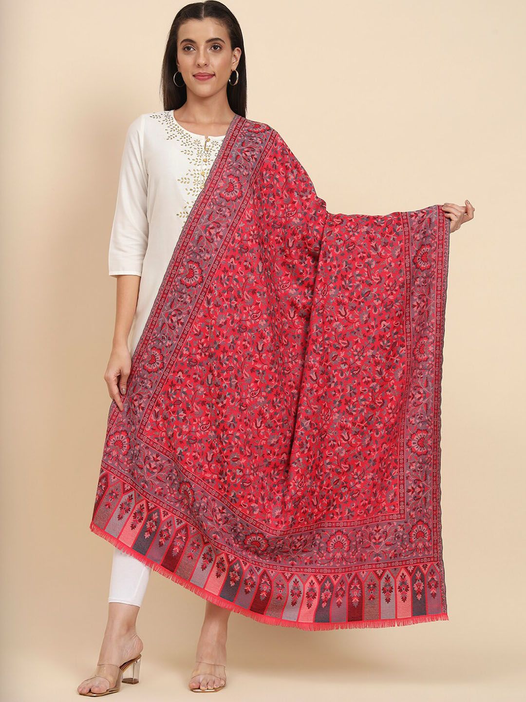Dhiyona PA Floral Woven Design Shawl