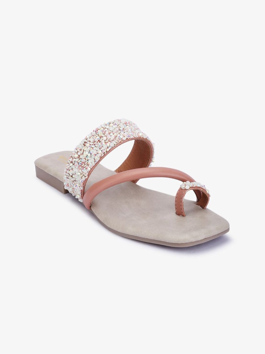 Dhiyona AK Embellished One Toe Flats