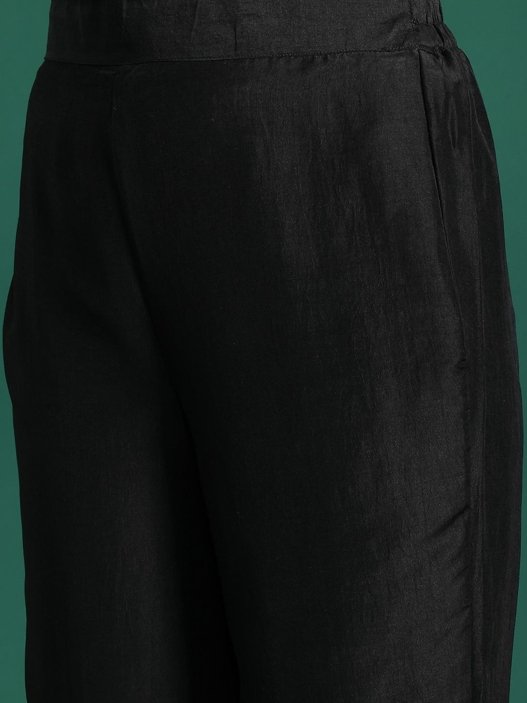 Ethnic Motifs Embroidered Gotta Patti Kurta With Trousers & Dupatta