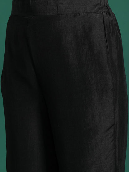 Ethnic Motifs Embroidered Gotta Patti Kurta With Trousers & Dupatta