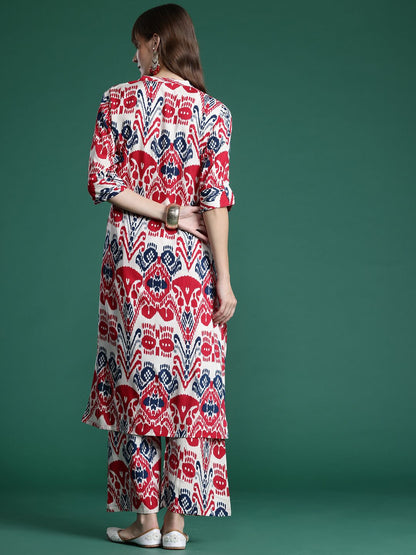 Dhiyona IE Ethnic Motifs Printed Kurta with Palazzos