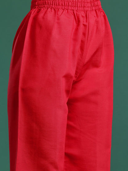 Ethnic Motifs Embroidered Sequinned Kurta With Trousers & Dupatta