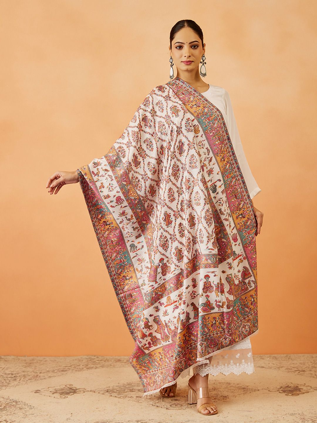 Dhiyona PA Women Paisley Woven Design Shawl