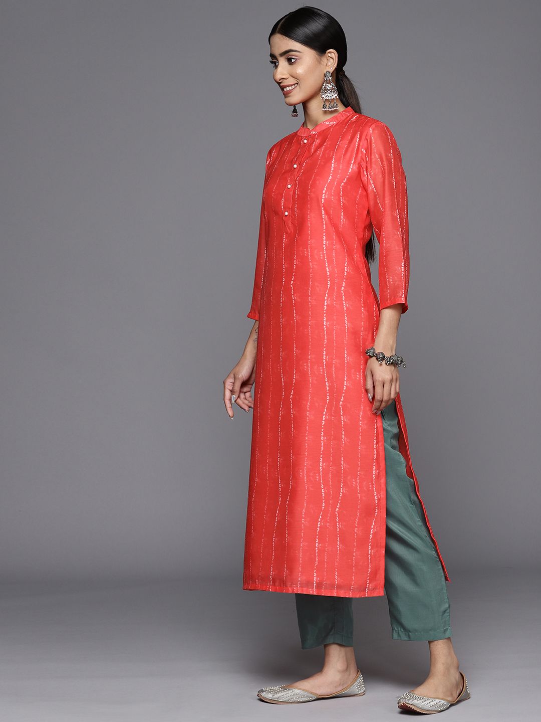 Dhiyona VA Women'sPrinted Regular Kurta With Trousers & With Dupatta