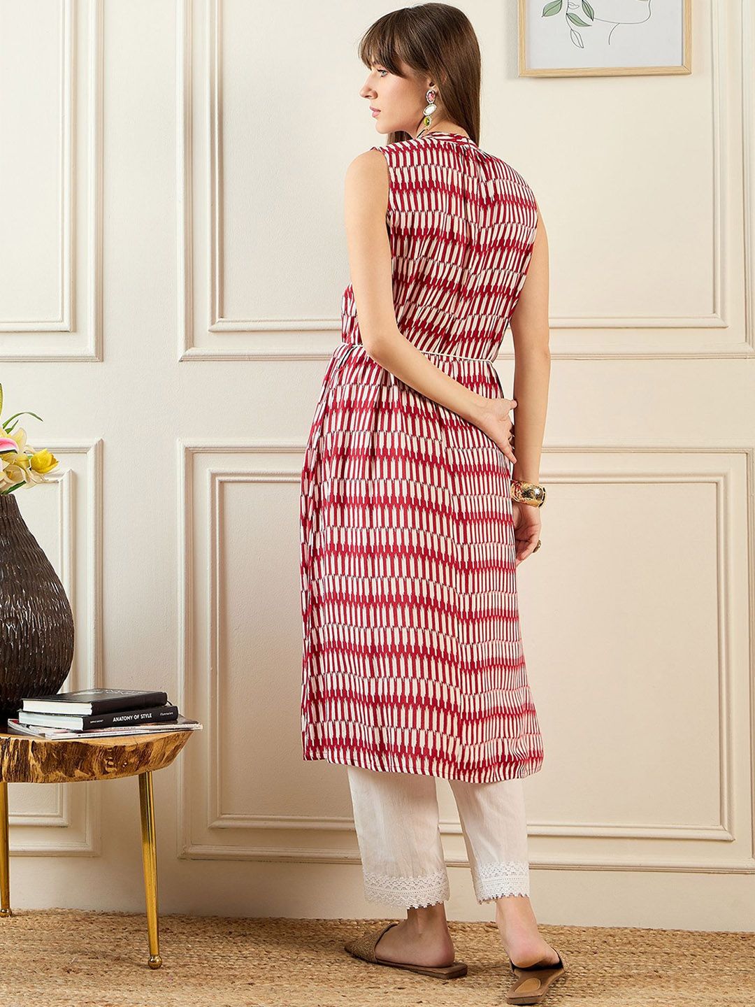 Dhiyona IE Geometric Printed A-line Kurta