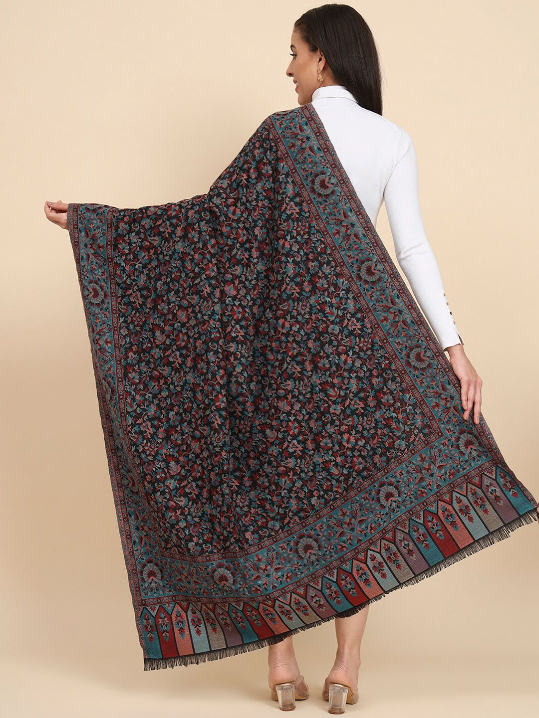 Dhiyona PA Floral Woven Design Shawl