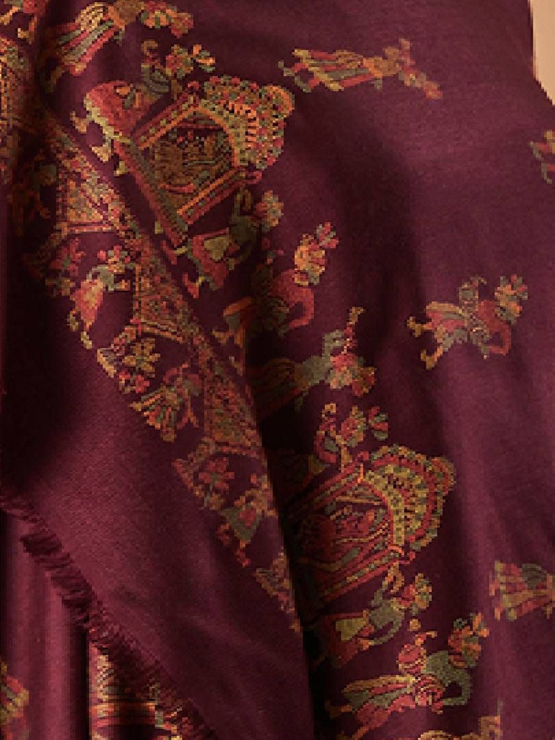 Dhiyona PA Pari Mahal Kaani Ethnic Motifs Woven Design Shawl