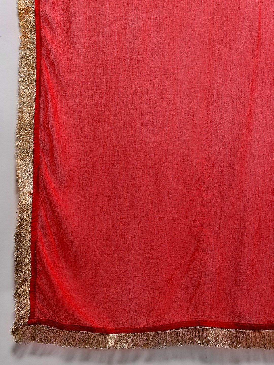 Dhiyona IE Zari Chanderi Silk Kurta With Trousers & Dupatta