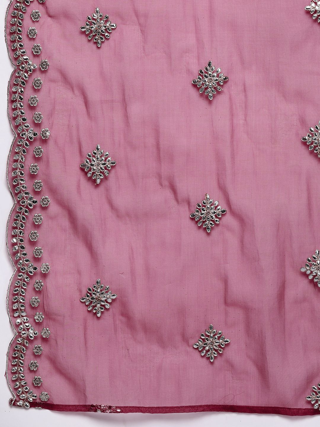 Dhiyona IE Women Ethnic Motifs Embroidered Kurta with Trousers & Dupatta