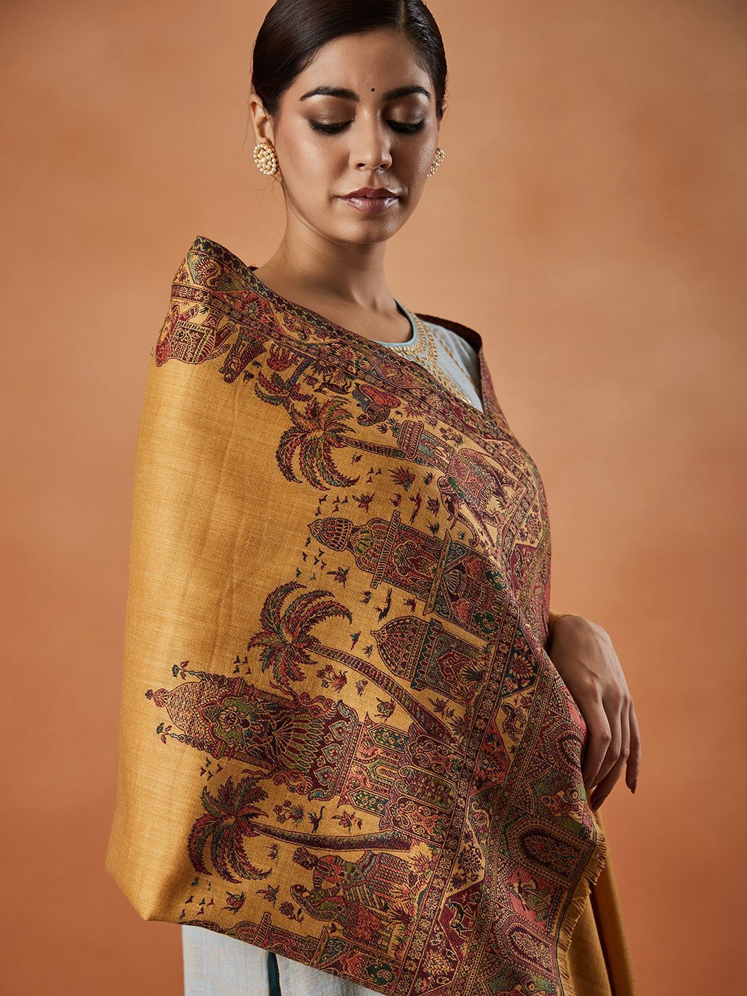 Dhiyona PA Paisley Woven Design Shawl