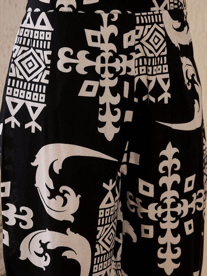 Dhiyona IE Women Printed Regular Pure Cotton Kurta with Trousers