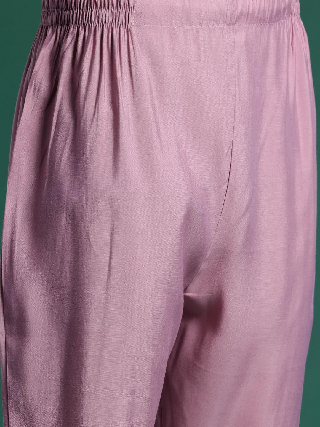 Ethnic Motifs Embroidered Sequinned Kurta With Trousers & Dupatta