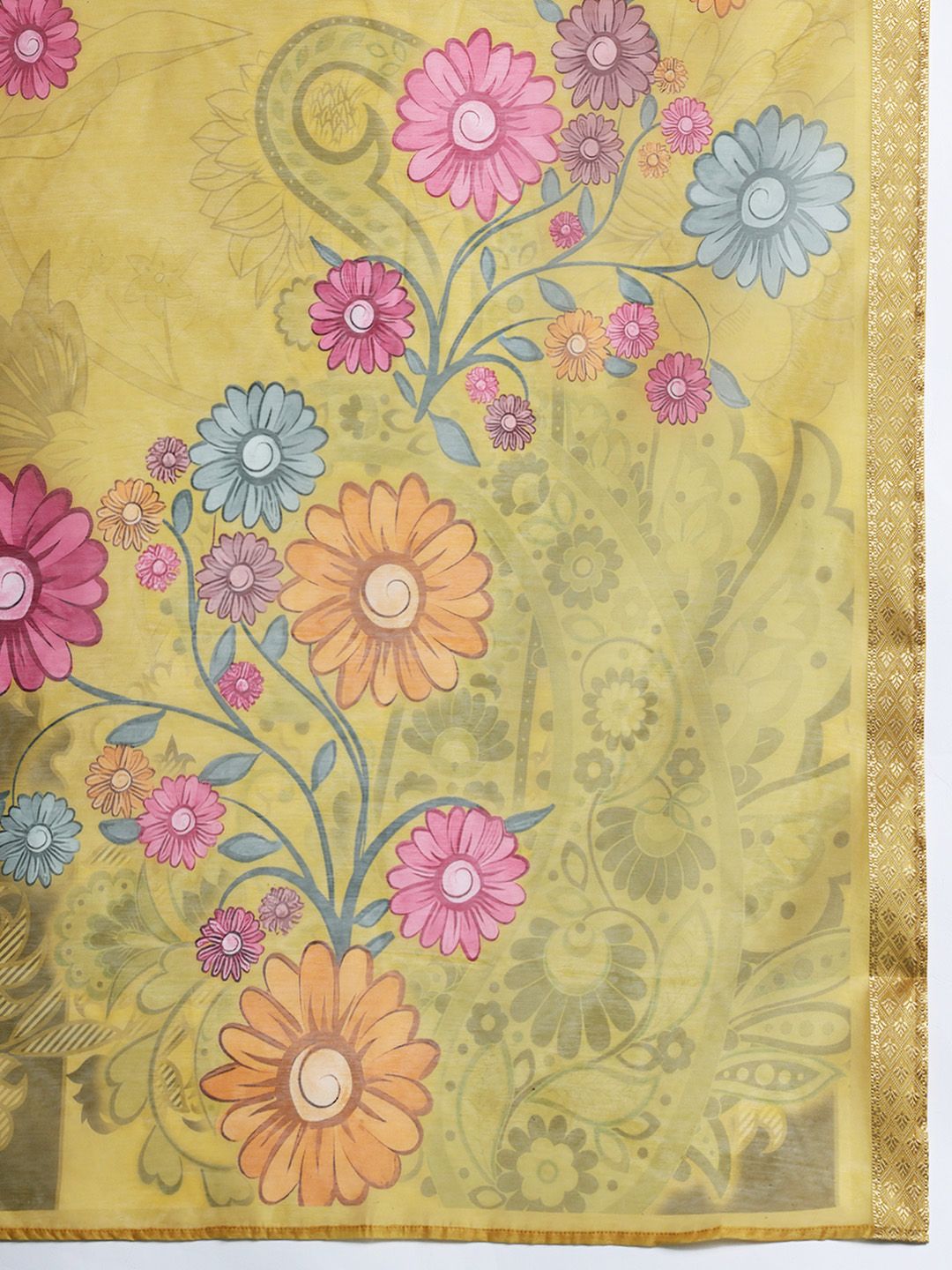 Ethnic Motifs Embroidered Sequinned Kurta with Trousers & With Dupatta