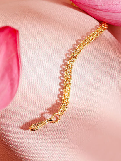 Dhiyona RJ Women's 22K Gold-Plated White Cubic Zirconia Studded Maang Tikka