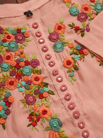 Dhiyona PD Women Embroidered Kurta With Trousers & Dupatta