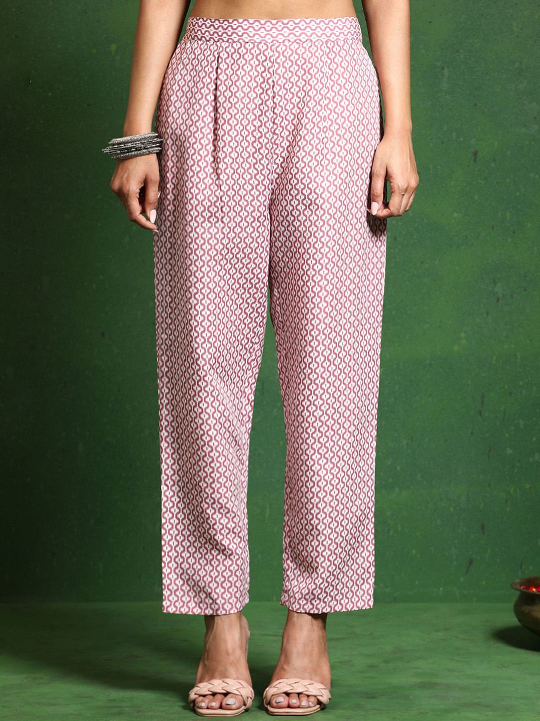 Dhiyona VA Women's Printed Regular Kurta with Trousers & With Dupatta