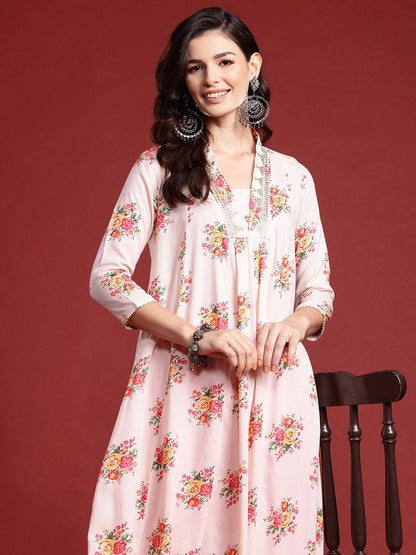 Dhiyona IE Women Floral Printed Floral Kurta