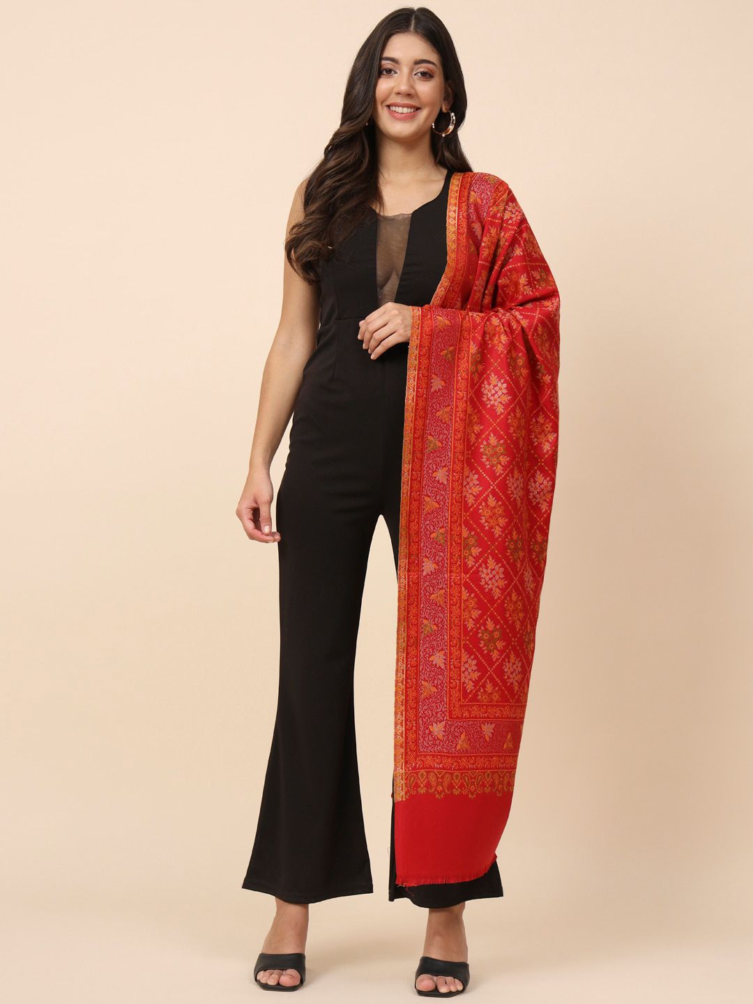 Dhiyona PA Floral Woven Design Shawl