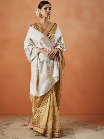 Dhiyona PA Shalimar Kaani Ethnic Motifs Woven Design Shawl