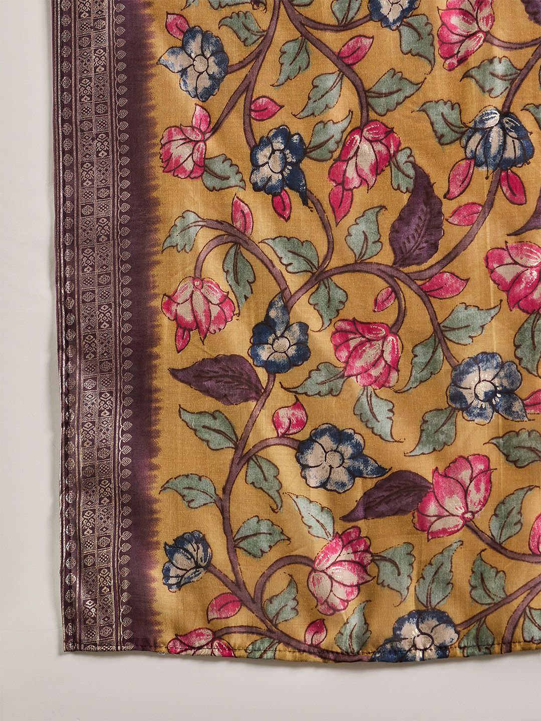 Dhiyona SN Women's Embroidered Straight Kurta With Trouser & Dupatta Set