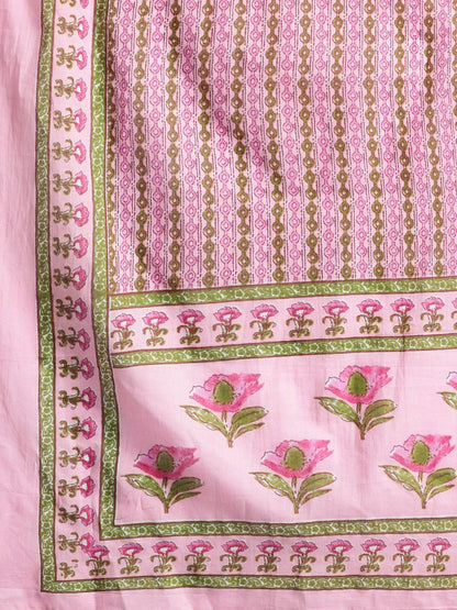 Dhiyona IE Floral Printed Empire Pure Cotton Kurta with Trousers & Dupatta