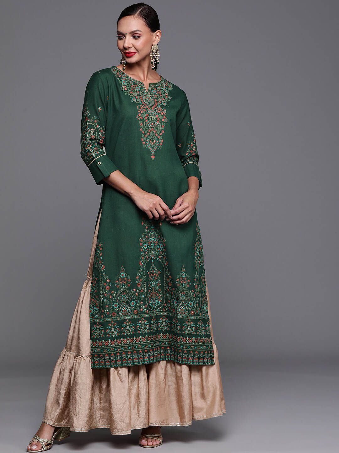 Dhiyona IE Women Ethnic Motifs Printed Cotton Kurta