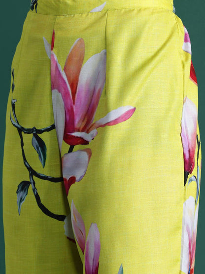 Dhiyona IE Floral Printed Kurta with Trousers