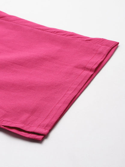 Ethnic Motifs Printed Pure Cotton Kurta with Trousers