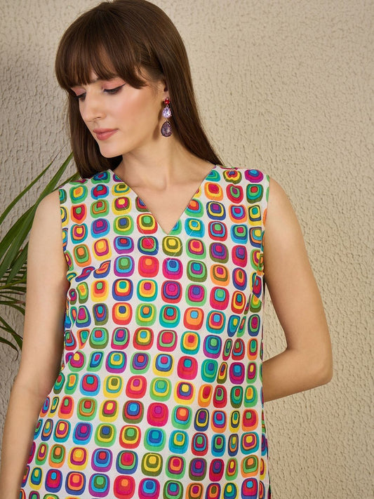 Women Printed Regular Pure Cotton Kurta with Trousers