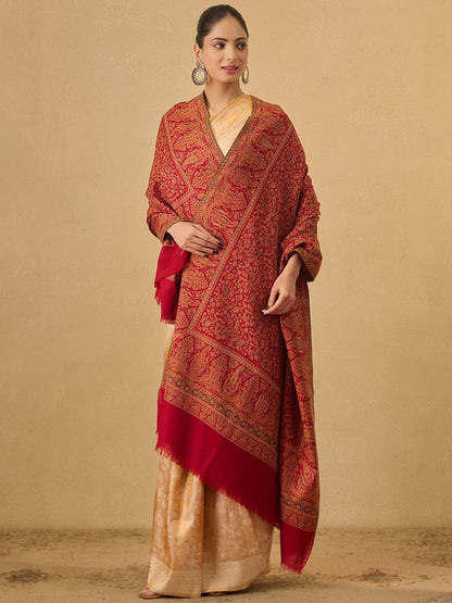 Dhiyona PA Floral Woven Design Jalwaa Jamawar Shawl