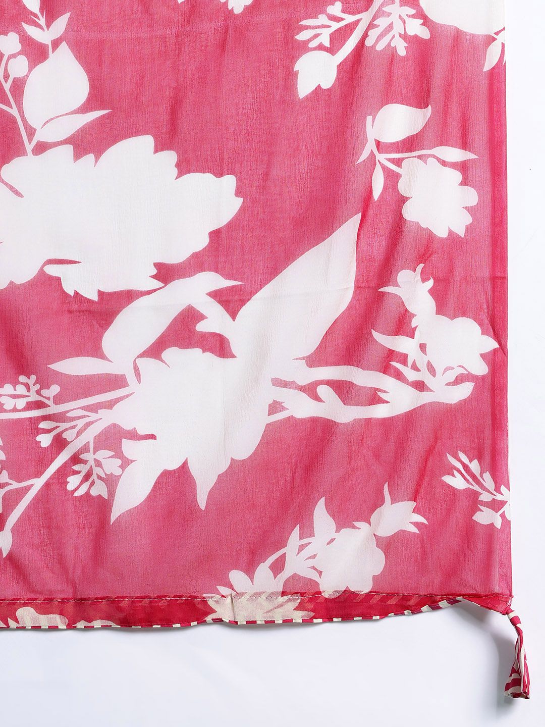 Chevron Printed Zari Pure Cotton Kurta with Trousers & With Dupatta