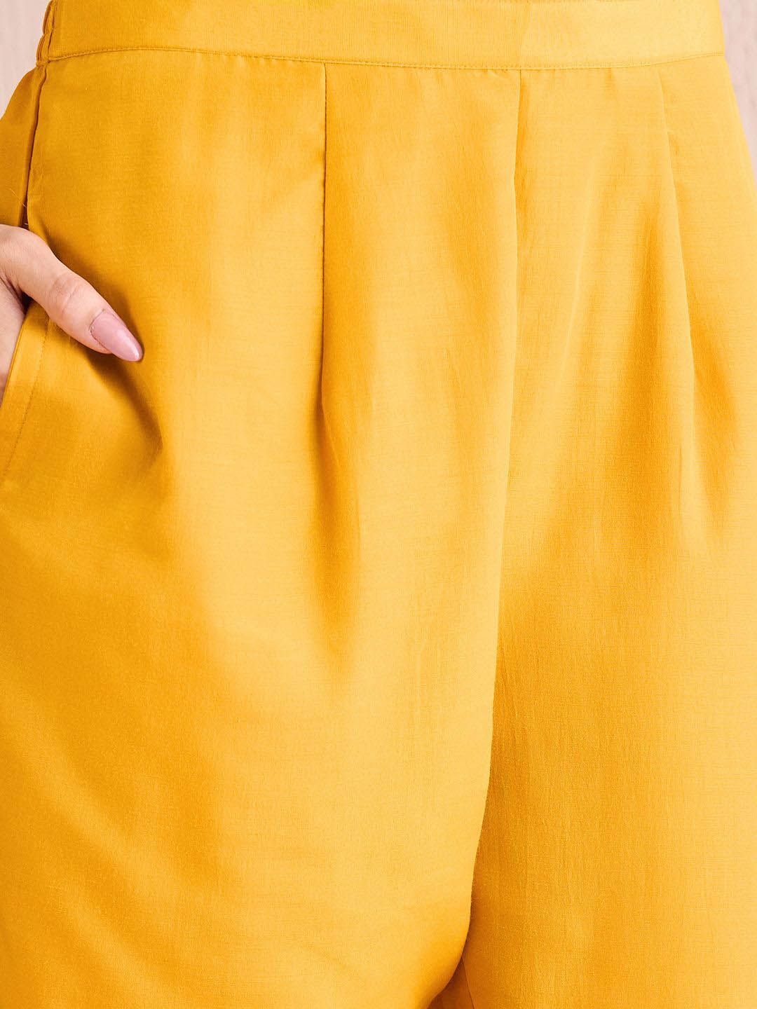 Women Ethnic Motifs Embroidered Regular Kurta with Trousers & With Dupatta