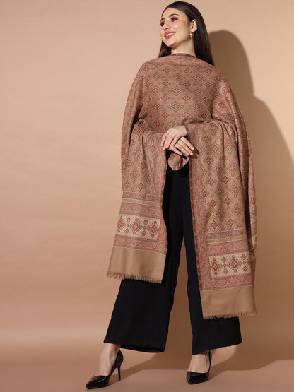 Dhiyona PA Ethnic Motifs Woven Design Jamawar Shawl