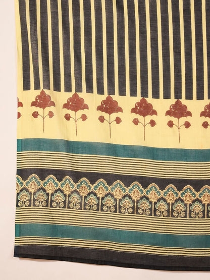 Women Ethnic Motifs Printed Regular Pure Cotton Kurta with Trousers & With Dupatta